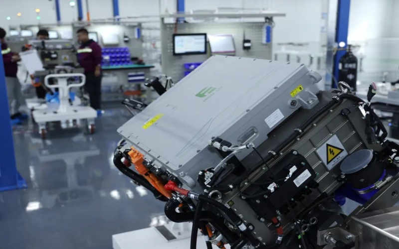 重要里程碑！榮程自有品牌Fe6—200kw氫燃料電池系統(tǒng)成功下線